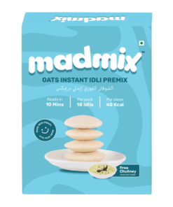 hearty health oats idli premix with free chutney 270gm