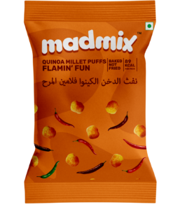 Quinoa Millet Puffs Flamin Fun