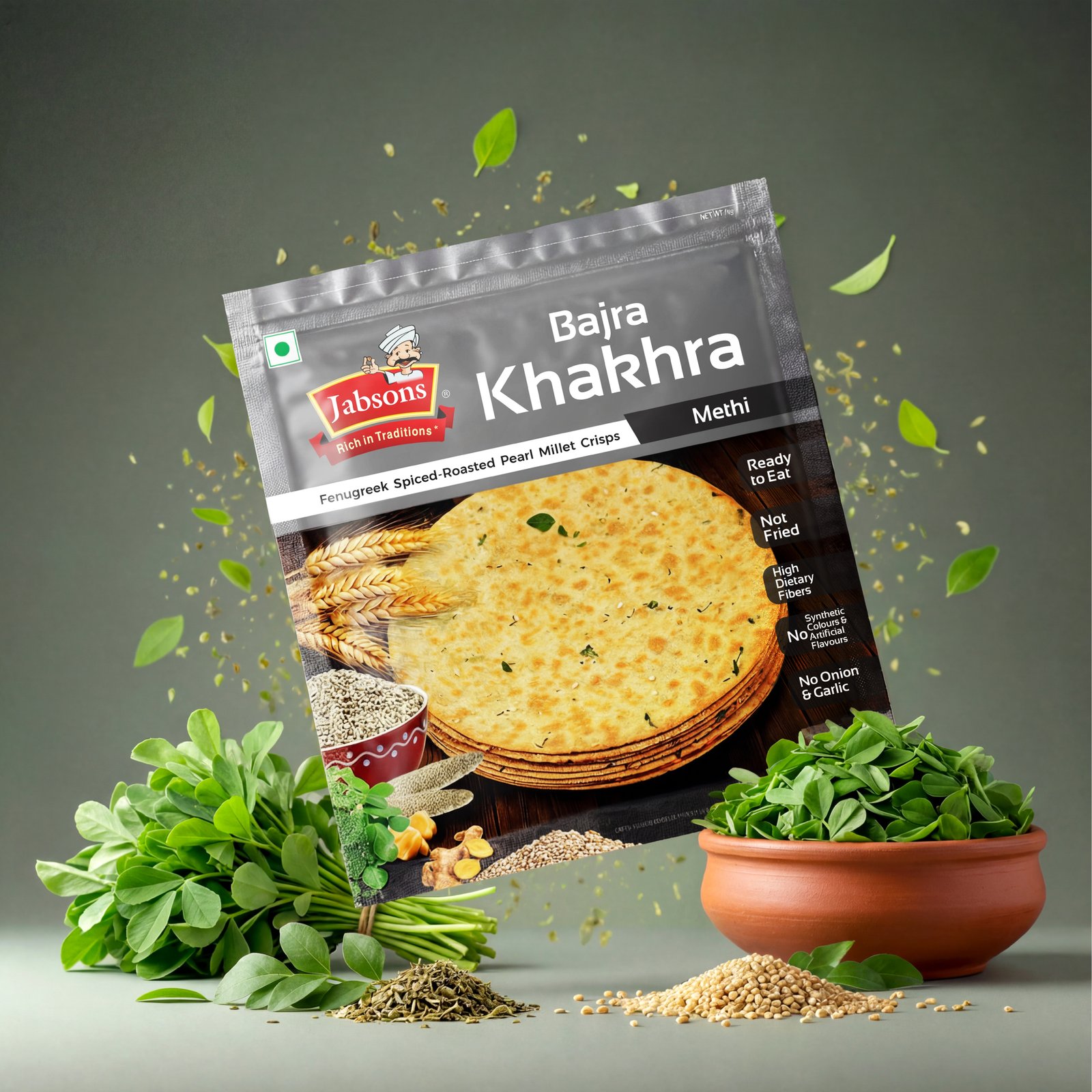 bajra methi khakhra bajra methi khakhra