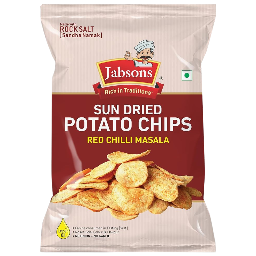sun dried potato chips red chilli masala